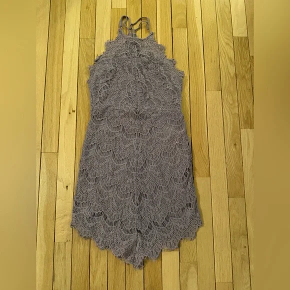 Intimately Free People She's Got It Crochet Lace Mini Slip dress size S - Picture 7 of 11